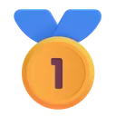 Free Place Medal Color Icon