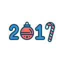 Free 2017 Happy New Icon