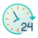 Free 24-Stunden-Service  Symbol