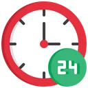 Free 24 hour  Icon