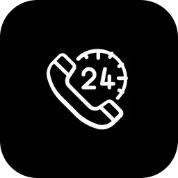Free 24 hour call service  Icon