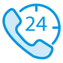 Free 24 hour call Services  Icon