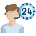 Free 24 hour customer service  Icon