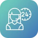 Free 24 hour customer service  Icon