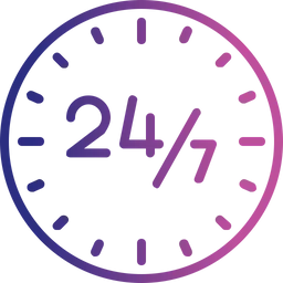 Free 24 Hour Service  Icon