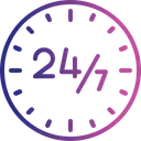 Free 24 Hour Service  Icon