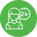 Free 24 hour service  Icon