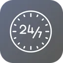 Free 24 hour service  Icon