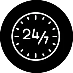 Free 24 hour service  Icon