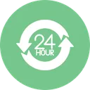 Free 24 Customer Hour Icon