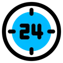 Free 24 hours  Icon