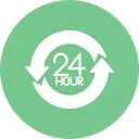 Free 24 Customer Hour Icône
