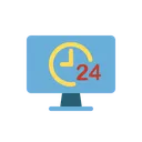 Free 24 Hours Online Shopping  Icon