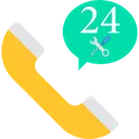 Free 24 Hours Service Call Center Customer Support Icon