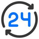 Free 24 Hours Service  Icon