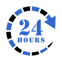 Free 24 Stunden Uhr Zeit Icon