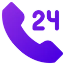 Free 24 Stunden Notfall  Symbol