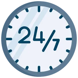 Free 24 Stunden Service  Symbol