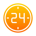 Free 24 Stunden Service  Symbol