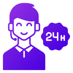 Free 24 Stunden Service  Symbol