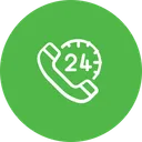 Free 24 Stunden Service  Symbol