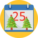 Free 25 Calendar Xmas Day 25 Icon