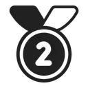 Free Place Medal High Icon