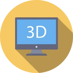 Free 3 D Display  Icon