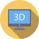 Free 3 D Display  Icon