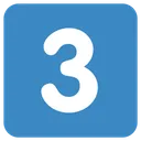 Free 3 Three Digital Icon