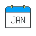 Free Januar Kalender Datum Symbol