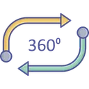 Free 360 Degree 360 Degree App 360 Degree Vision Icon