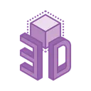 Free 3 D Dimension Cube Icon