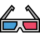 Free Glasses 3 D Glass 3 D Movie Icon