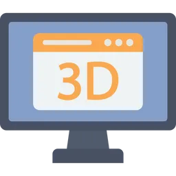 Free 3d monitor  Icon