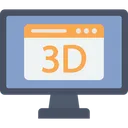 Free 3d monitor  Icon