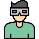 Free 3 D Movie 3 D Film 3 D Glass Icon