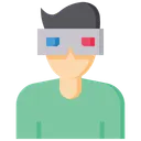 Free 3 D Movie 3 D Film 3 D Glass Icon