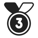 Free Place Medal High Icon