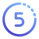 Free 5 Sekunden Timer  Symbol