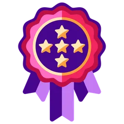 Free 5 Star Medal  Icon