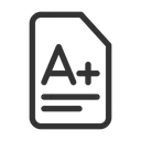 Free Um Resultado Positivo Nota Positiva Folha De Notas Ícone