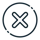 Free Abbrechen Schliessen X Markierung Symbol