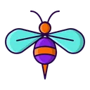 Free Abeja Insecto Miel Icon