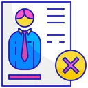 Free Mitarbeiter Job Misserfolg Symbol