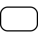 Free Abgerundetes Rechteck Form Symbol