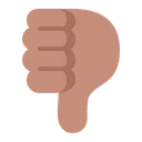 Free Unten Flach Mittel Symbol