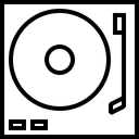Free Plattenspieler Musik Symbol