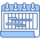 Free Academic Calendar Planner Schedule Icon