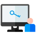 Free Access Monitor Password Icon